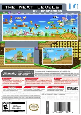 New Super Mario Bros Wii 2 - The Next Levels box cover back